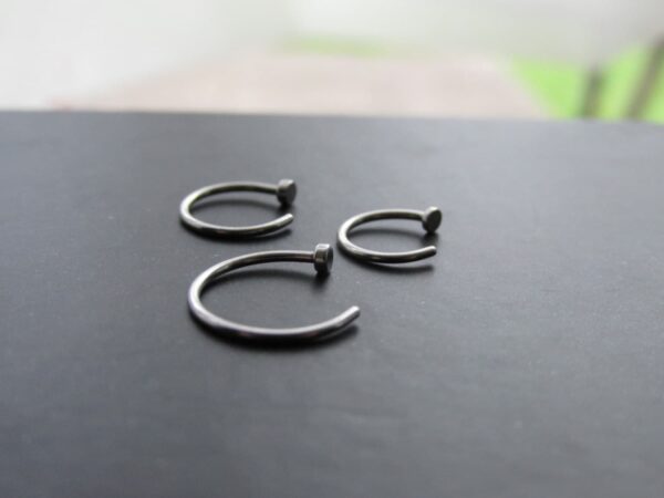 20gauge Silver/Rose Gold Cartilage Earring Helix Ring Hoop  Septum/Nose/Cartilage/Helix/Tragus Ring Hoop Nose Hoop, Nose Ring