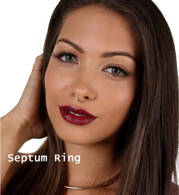 Sale - Septum Ring, Gold Septum, Nose Ring, Gold Septum Ring, Thin septum, Septum Piercing, Delicate septum