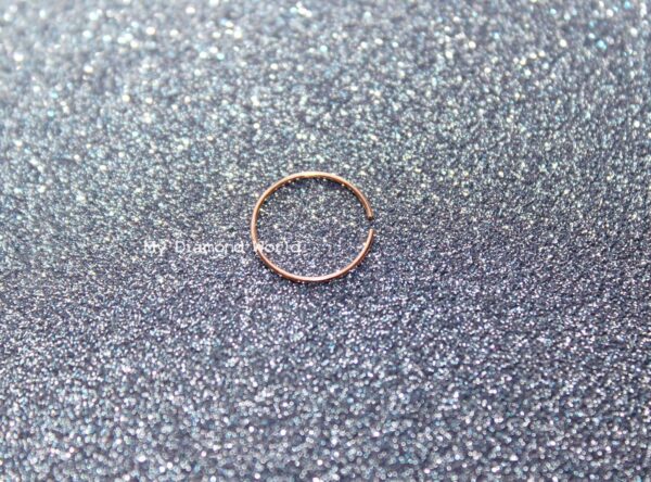 Thin Small Gold Nose Ring 22g Surgical Steel Seamless Nose Ring/ Tragus Hoop/ Cartilage Helix Ring