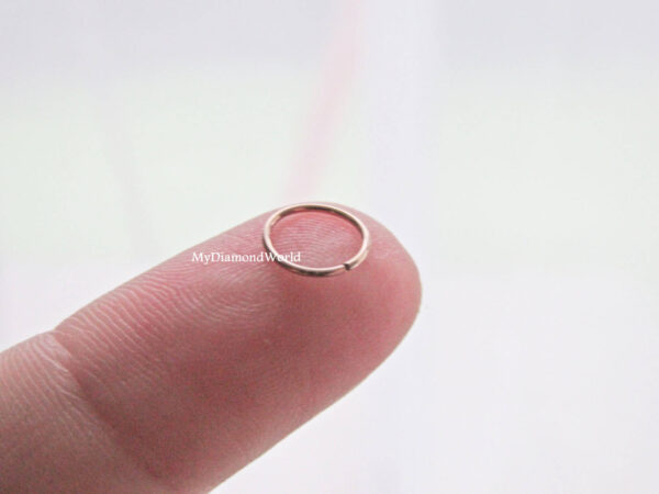 Snug Rose Gold Nose Hoop, Cartilage Earring Helix Ring Hoop  Septum/Nose/Cartilage/Helix/Tragus Ring Hoop Nose Hoop, Nose Ring, Earcuff Ring