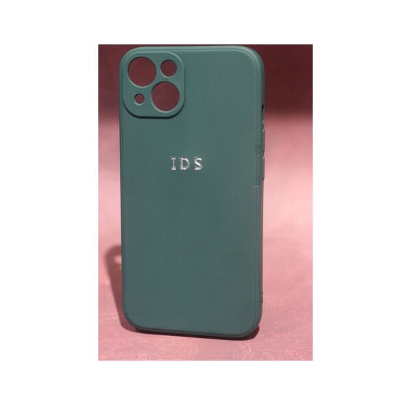 LUXURY Dark Green Silicone Phone Case Embossed Personalised for iPhone 13 X Xs Xr Max 8 PLUS 7 Initial Monogram Custom Personlised Cover