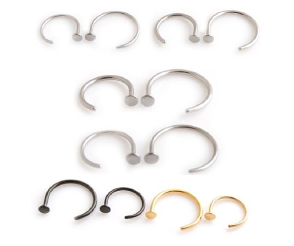 22g Helix Ring Tragus Ring Cartilage Hoop Nose Ring Simple Nose Hoop Silver Septum/Nose/Cartilage/Helix/Tragus Ring Hoop Nose Hoop Nose Ring