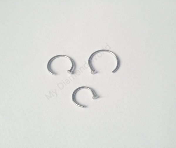 22g Small Cartilage Ring Hoop, Cartilage Silver Hoop, Silver Septum/Nose/Cartilage/Helix/Tragus Ring Hoop Nose Hoop, Nose Ring