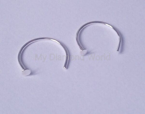 Helix Ring Tragus Ring Cartilage Hoop Nose Ring Simple Nose Hoop Silver Septum/Nose/Cartilage/Helix/Tragus Ring Hoop Nose Hoop Nose Ring