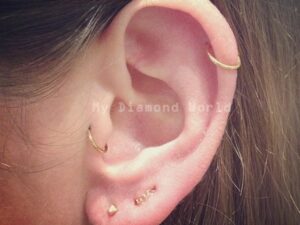 925 Silver Rose gold 22g Tragus Ring Tragus Jewelry Cartliage Earring Helix Hoop Piercing dia 6mm 7mm 8mm 9mm 10mm